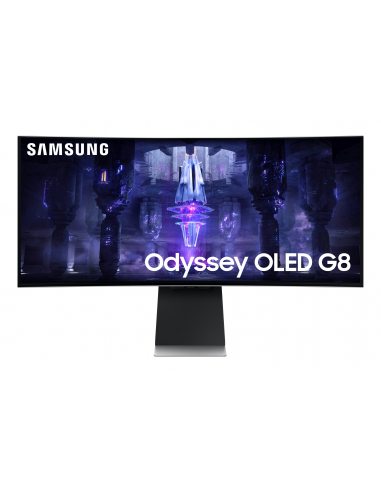 Samsung Odyssey Neo G8 S34BG850SU monitor komputerowy 86,4 cm (34") 3440 x 1440 px UltraWide Quad HD OLED Srebrny