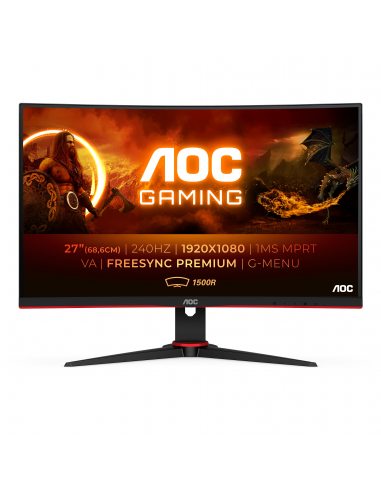 AOC G2 C27G2ZE BK monitor komputerowy 68,6 cm (27") 1920 x 1080 px Full HD LED Czarny, Czerwony